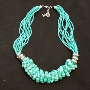 20" Turquoise bead necklace